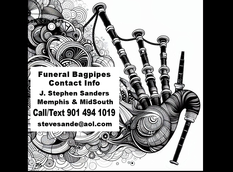 memphis bagpipes funerals events weddings